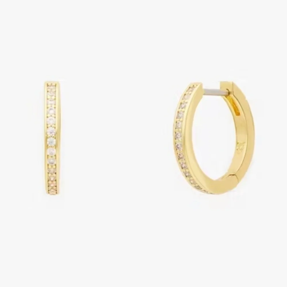 🌈▪️Kate Spade▪️ Multicolor Rainbow Drop Joy  Gold Hoop Earrings